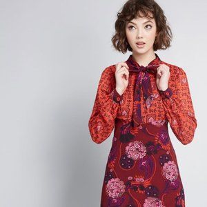 🌻Anna Sui Modcloth Unforgettable Flair Dress